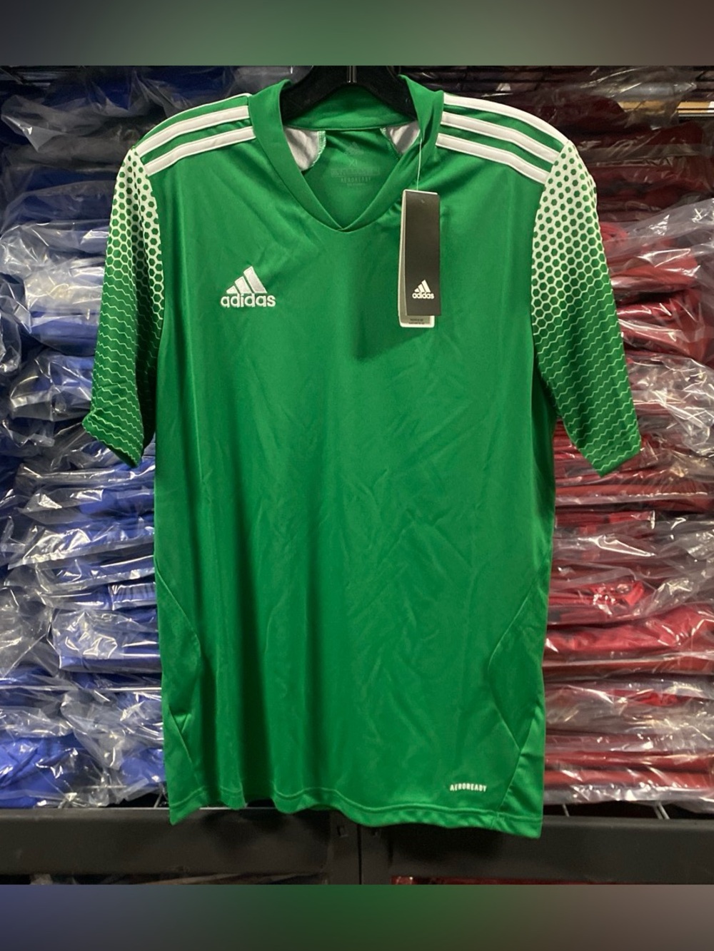 Adidas Regista 20 Soccer Jersey NWT Kids XL Green/White Aeroready FI4567